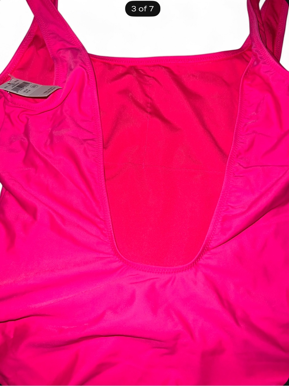 aerie Hot Pink 'Capricorn' One-Piece Cheekiest Swimsuit - Picture 3 of 7